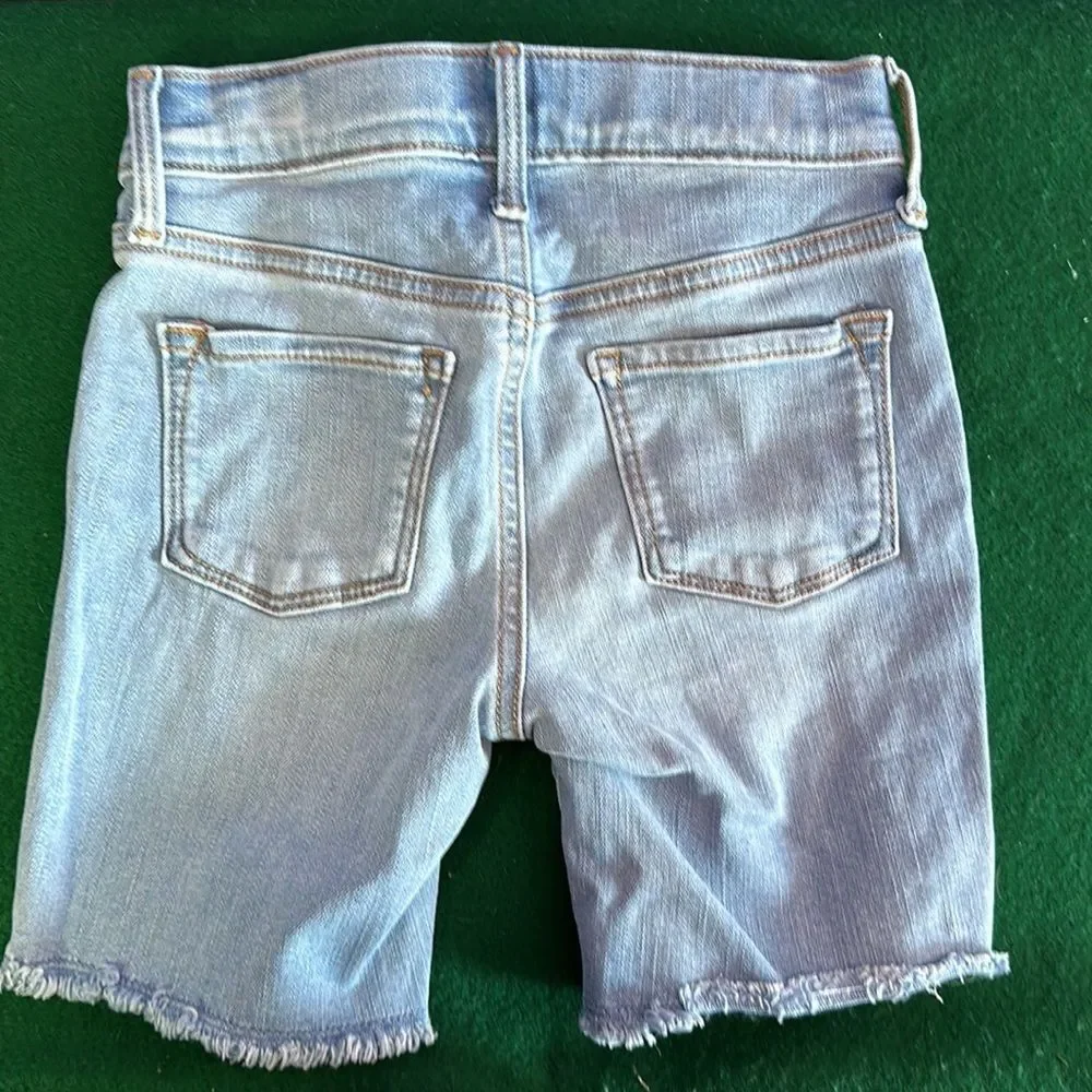 OLD Navy Ballerina Distressed Pale Blue Shorts Size 7